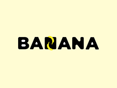 Banana Minimal Logo Design app branding design icon illustration illustrator logo typography ui design web