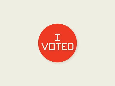 Digital I Voted Sticker branding design digital logo political politics typography vote vote2020 voted