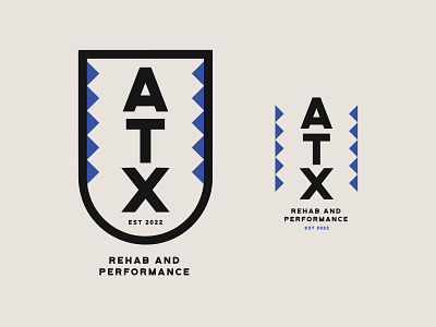 ATX Rehab + Performance animal atx branding chiropractor design logo logo lockup rehab snake texas typography
