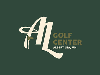 A.L. Golf Center Final Logo Concept branding design golf golfing logo logo lockup nature outdoors sport