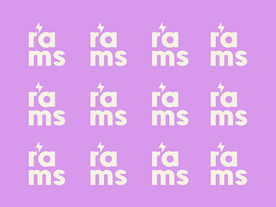 Rams logo + brand elements branding college design logo nature outdoor running ty typography
