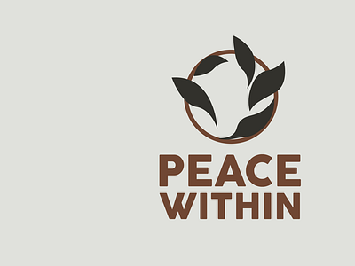 Peace Within design illustration logo typography