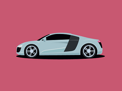 Audi R8 audi auto car drawing illustration milkshake studio