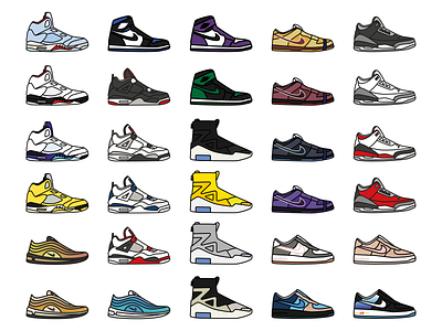 Sneaker icon illustration | june 2020