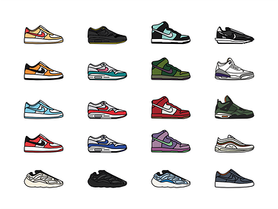 Sneaker icon illustration | july 2020