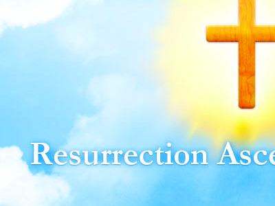 Resurrection Ascension School church clouds cross religion school