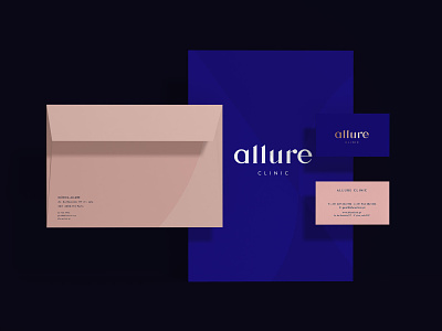 Allure Clinic | Visual Identity beauty brand branding clinic design editorial design graphic design identity logo mark stacionary visual identity