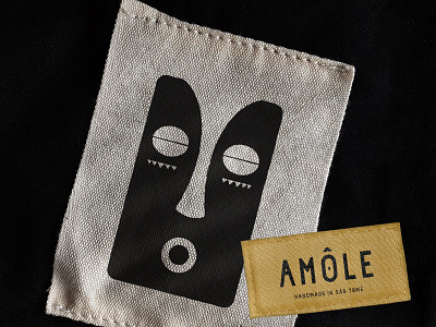 Amôle Label brand brand mark brand symbol branding design fashion graphic design hangtag label logo logotype