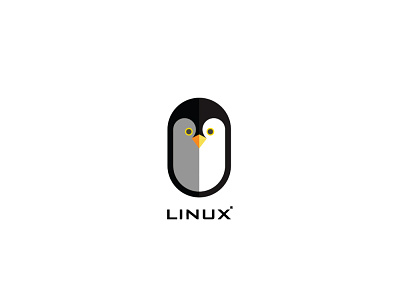 LINUX brand brand design branding design flat icon illustrator linus linux logo logo design logotype penguin rebranding