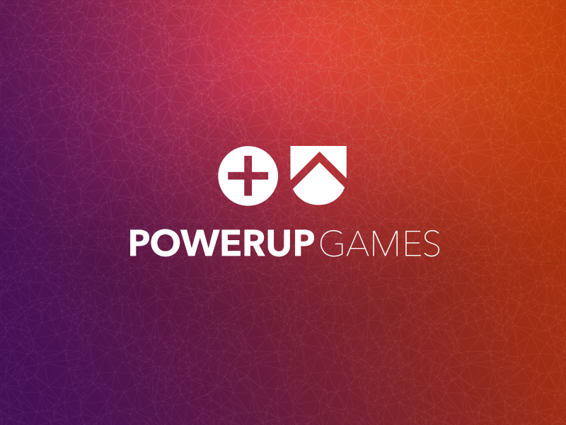 PowerUp Games brand design games identity indie visual