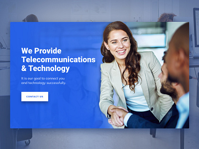 Telecommunication Business Tech Banner business clean graphic design tech technology telecommunication web design