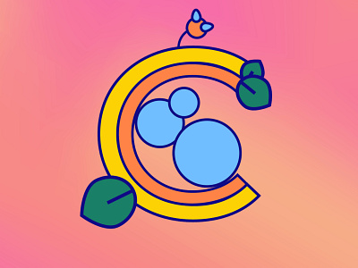 C for 36 Days of Type 2d 36days 36daysoftype ai alphabetdesign animator bellapark design graphic illustration junghyunpark lettering motion designer nyc type typography vector