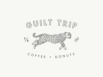 Guilt Trip Coffee + Donuts Cheetah Seal