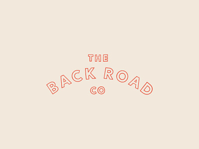 Hand-Lettered Logo for The Back Road Co. belfast branding hand illustrated identity illustration lettering logo design outline retro typography vintage