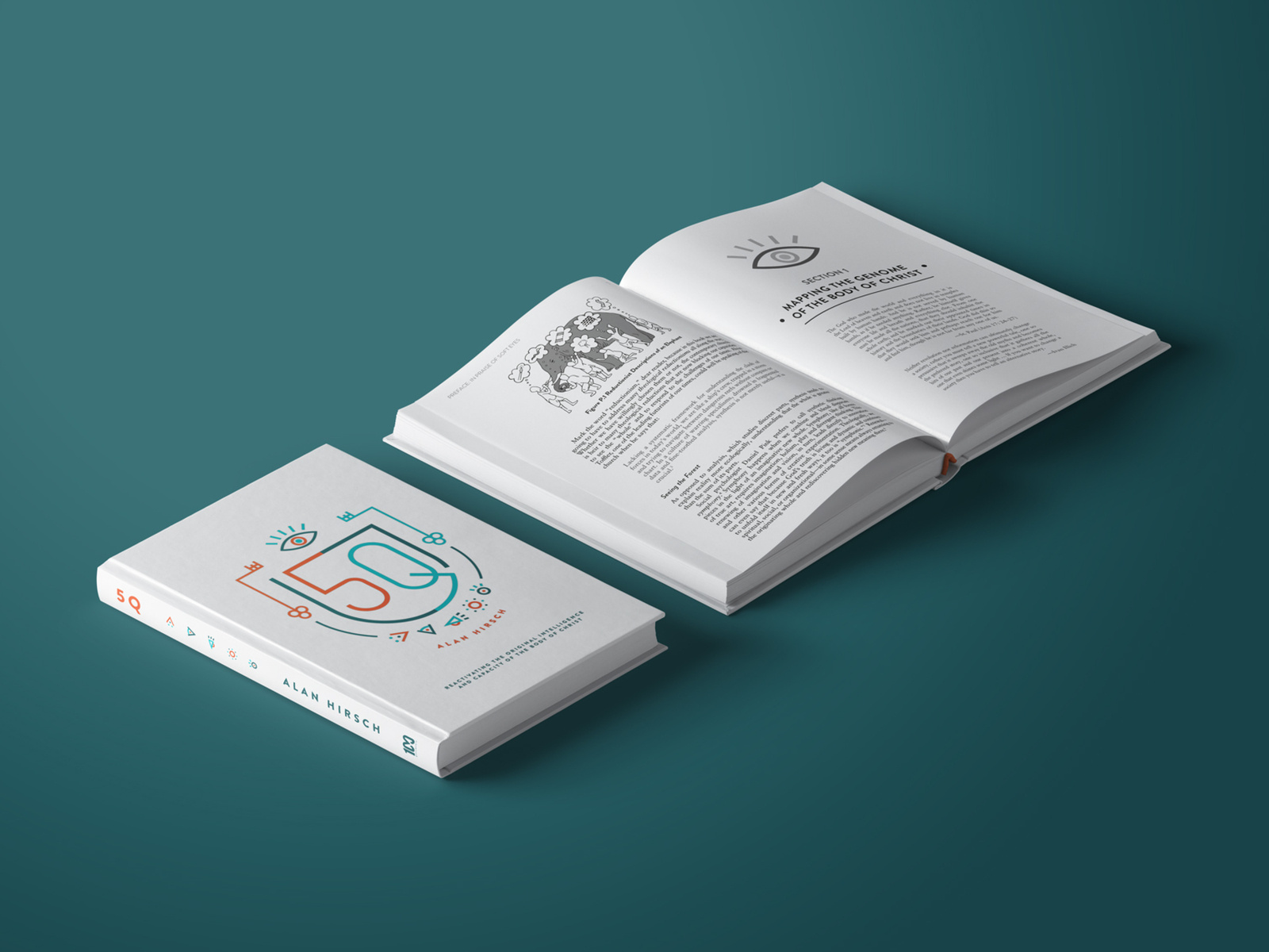 5Q Book Cover & Interior Design by Ben Connolly on Dribbble