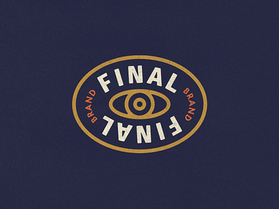 Final Final Logo branding eye logo graphic design logo design side hustle vintage