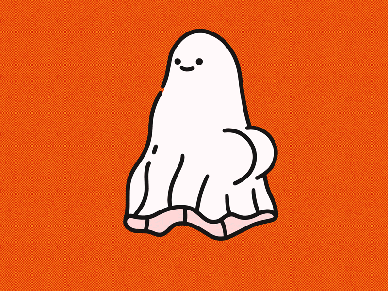 BOOty 2d animation ghost gif halloween haunted paranormal photoshop spooky