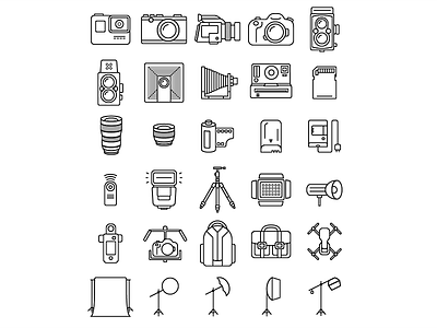 Photography Icon Set