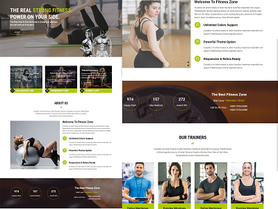 fitness zone - Gym And Fitness Muse Template bodybuilding fitness center gym gymnastic muse template theme website