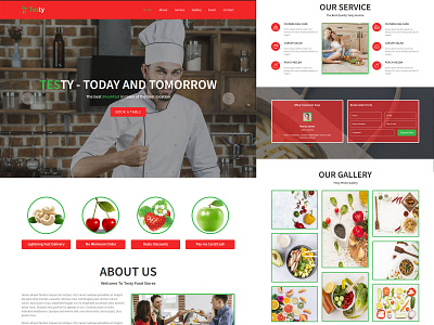 Testy Restaurant Cafe Muse Template asian food bakery bar burger business cafe chef coffee hotel italian food muse pizza restaurant seafood