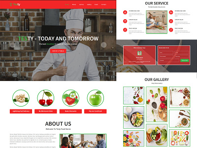 Testy Restaurant Cafe Muse Template