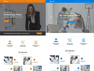 Dream Construction Building Company Muse Template