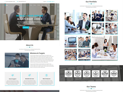 Nexa One Page Parallax Muse Template agency business clean corporate creative modern multipurpose muse template parallax personal portfolio simple single page