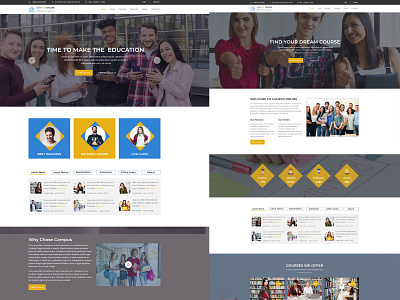Campus Education Course Muse Template academy business class corporate course education education template elearning learning learning management system school teaching training training center university