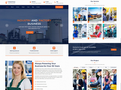 Industrious  Industry And Factory Muse Template
