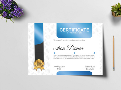 Certificate 4 certificate design certificate template corporate certificate modern certificate multipurpose