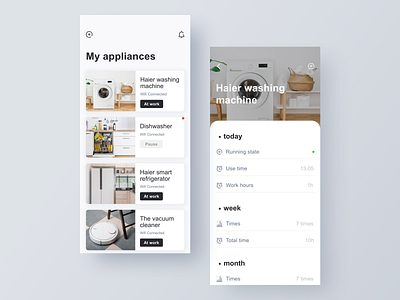 Intelligent home appliances app