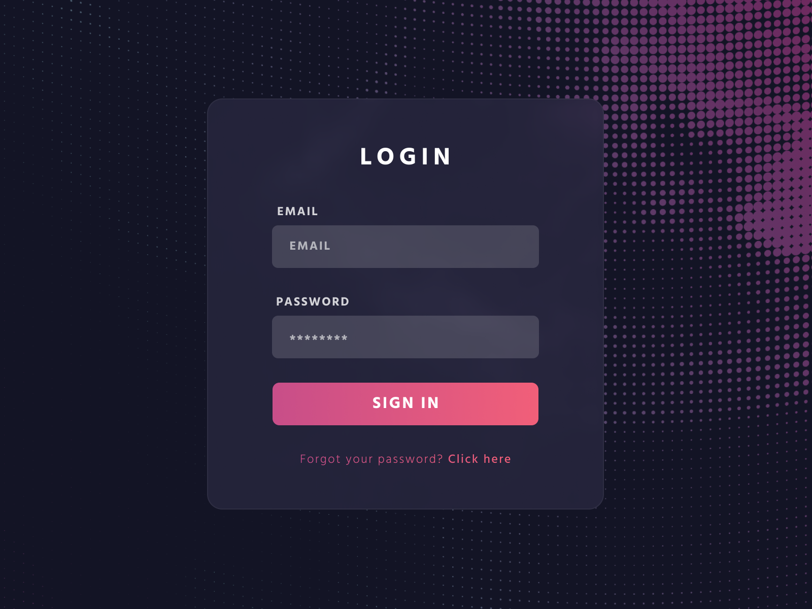 Login Form by David Parks on Dribbble
