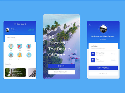 Travel App mobile mobile app mobile design ticket ticket booking travel ui ui design