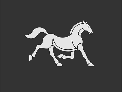 Horse mark horse logo mark sign