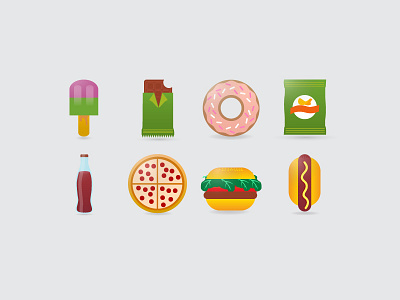 Snack Emojis burger candyicon chips donut emoji emojis emoticon food hotdog pizza