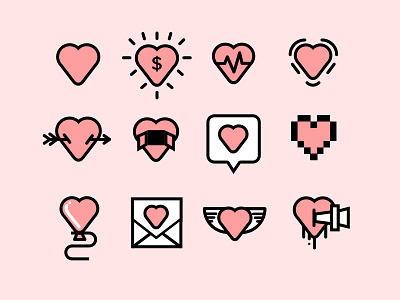 Heart Icons heart heartbeats icon icons like valentine