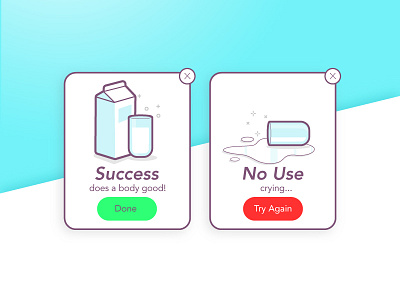 Flash Message apps cards dailyui flash message popup ui ux