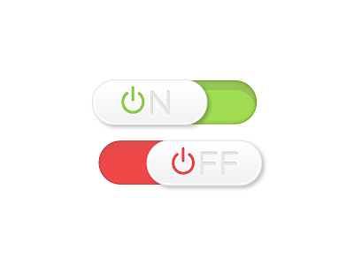 On/Of Switches dailyui ui uibuttons uisliders ux