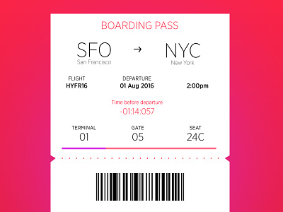 Boarding Pass boardingpass dailyui ticket ui ux