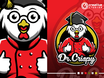 Dr. Crispy game esport logo design