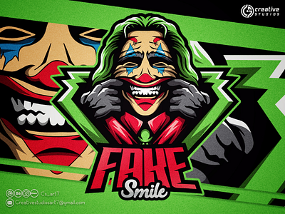 FAKE SMILE ESPORT LOGO esport logogaming logo design