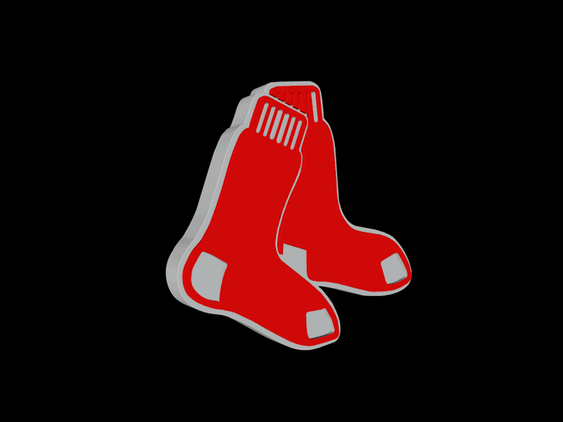 Red Sox Logo after effects c4d cinema 4d cinema4d illustrator mlb red sox redsox