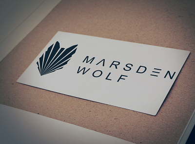 Logo for Marsden Wolf branding design flat icon identity illustration logo logo design logodesign logotype minimal typography vector