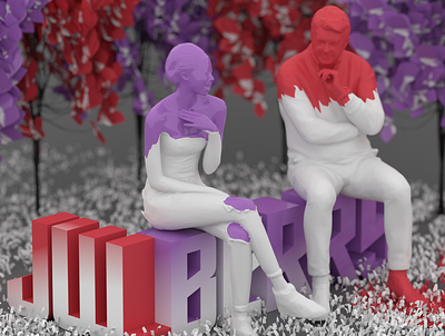 Felt-Tip Marker 3d art 3d render autodesk maya digital art digitalart lavender marker paint red risograph risography