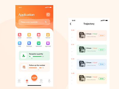 Sales assistant app design ui ux