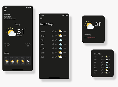 Weather app design artwork design mobile app mobile app design mobile design mobile ui mobileappdesign mockup ui ux weather weather app weather forecast