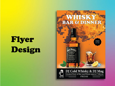 Whisky/ Party Flyer design bifold bifold brochure branding brochure brochure design brochure template brochure tri fold graphicdesign graphics party flyer trifold brochure whisky