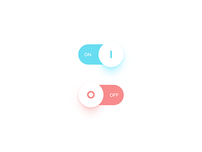 On/Off Switch button clean dailyui off on simple switch