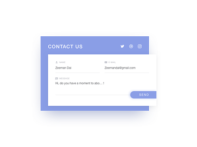 Day 28 - Contact Us 28 contact contact us daily ui