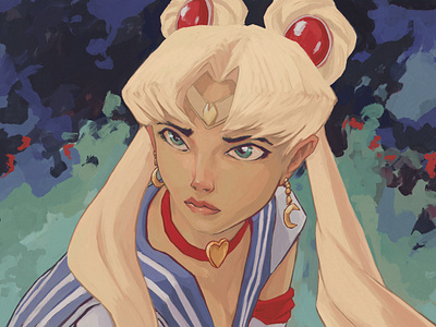 Sailormoon art digital paint fan art illustration oil sailormoon sailormoonredraw